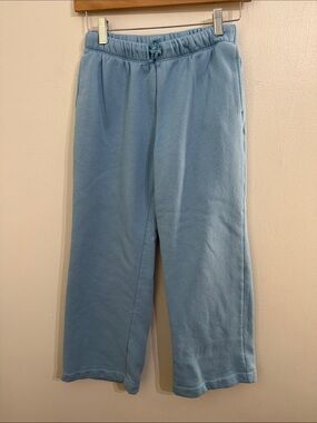 Old Navy Wide Leg Sweatpants Girls Large 10/12 Blue Youth